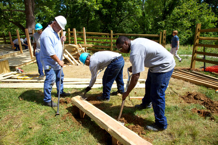 Construction of outdoor classroom-1