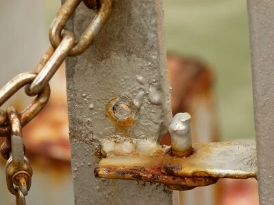 Fence lock padlock photo