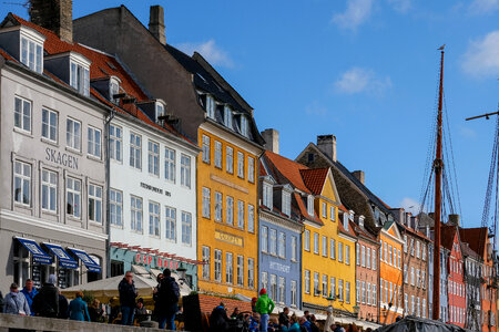 Tourists in Copenhagen photo