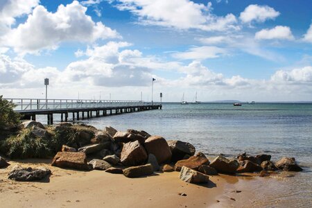 Beach beautiful photo big rocks