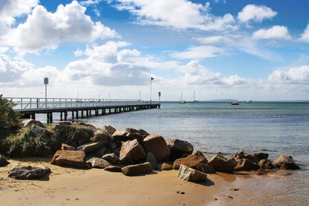 Beach beautiful photo big rocks photo