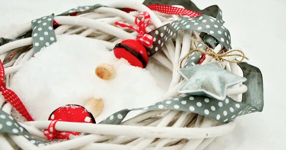 Winter decoration wintry white