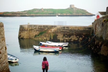 Coastal Port Island View Ireland Free Photo photo