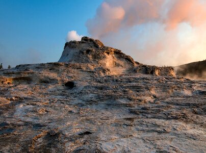 Castle Geyser in Yellowstone National Park