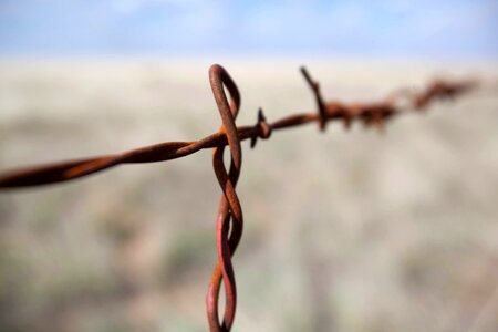 Barbed Wire cast iron iron photo