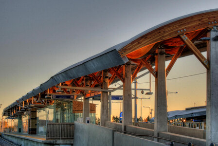 Light Rail Transit Station in Edmonton photo