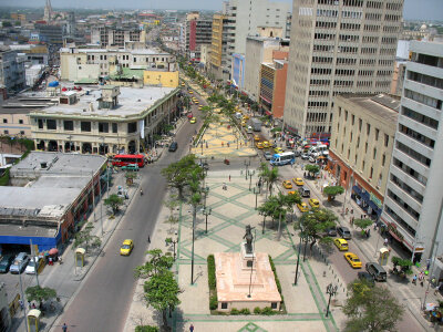 Paseo de Bolívar in Barranquilla, Colombia