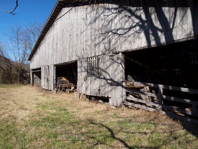 Farm blue sky