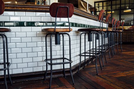 Chairs restaurant vintage photo