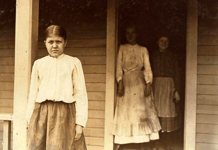 Attractive black and white child photo