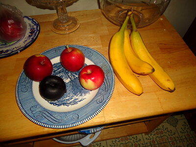 Fruit on plate photo