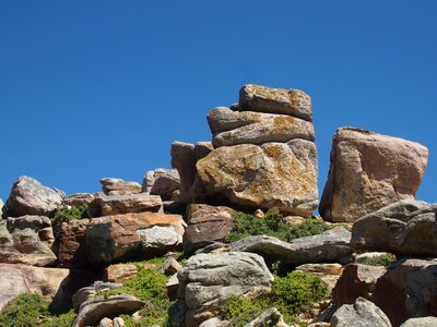 Mountain landscape boulder