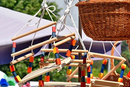 Swing toyshop wicker basket photo