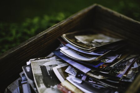 Photographs old box photo