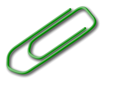 Illustration Of A Paper Clip photo