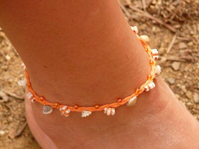 Foot shell jewellery