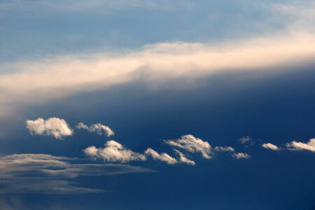 Puffy Clouds Background photo