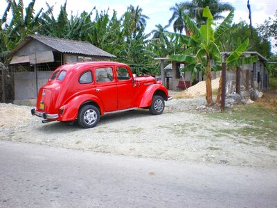 Red havana cuba photo