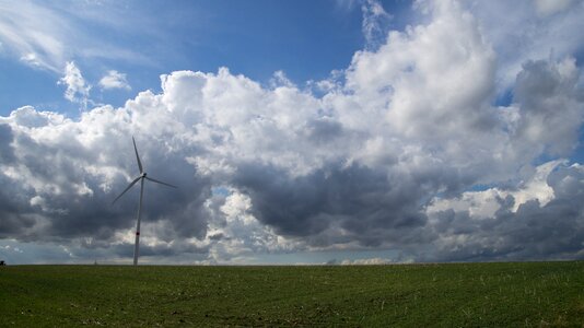 Pinwheel wind power energy photo