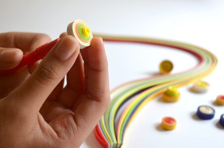 Colorful finger hand