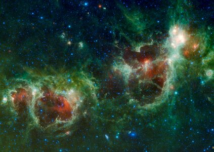 Galaxy Heart and Soul nebulae photo