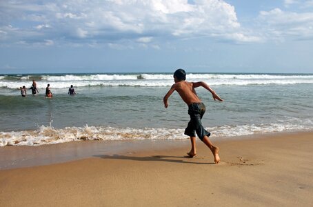 Fun beach fun happy photo