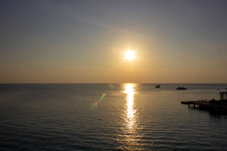 Beautiful Sunset on the Sea photo