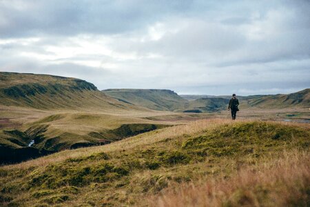 Hiking Icelands Fields photo