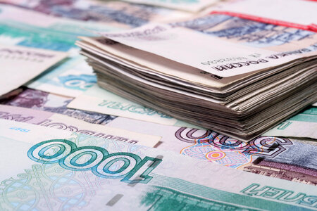 russian roubles photo