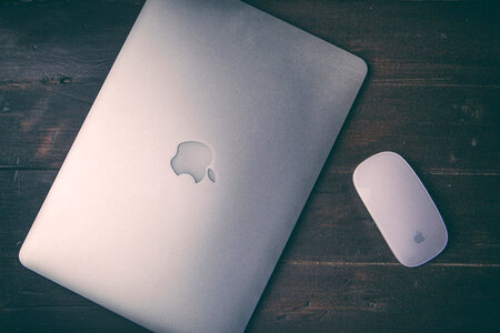 MacBook Pro Laptop & Mouse photo