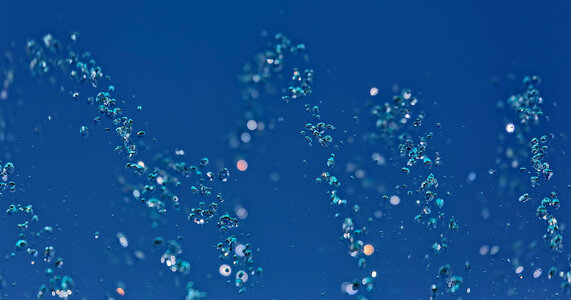 Abstract Water Texture with Bubbles photo