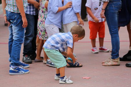 Childhood crowd fashion photo