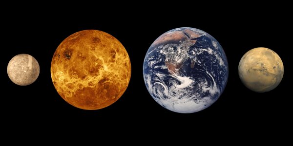 Mercury venus earth photo