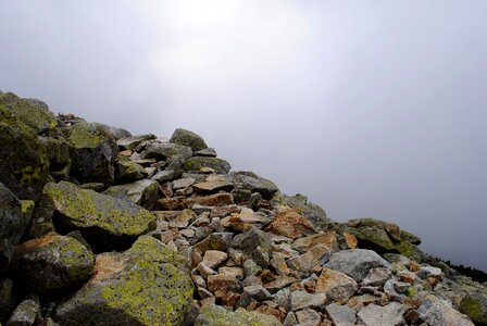 Road rocks mountain