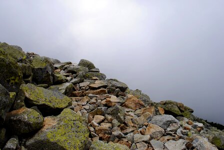 Road rocks mountain photo