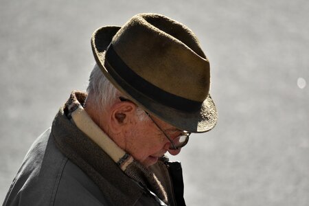 Eyeglasses face grandfather photo