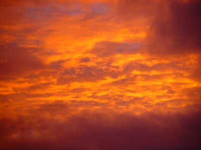 Clouds sunset photo