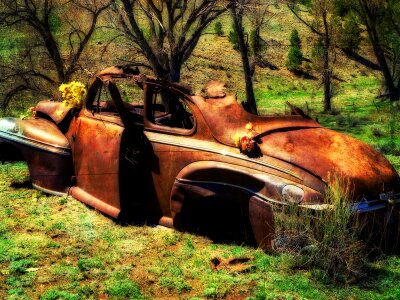 Oldsmobile automobile corrosion photo