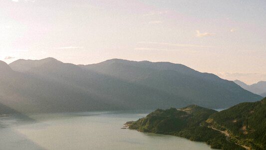 Lake mountains nature