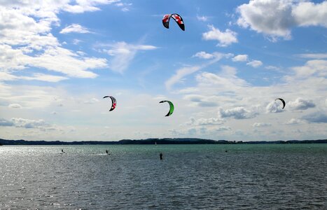 Kitesurfer sport water photo