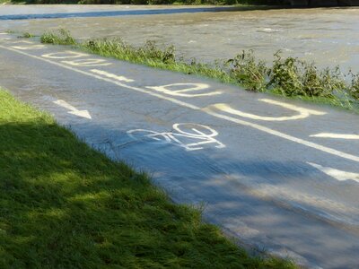 Away road flooded photo