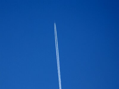 Jet jet plane condensation trails photo