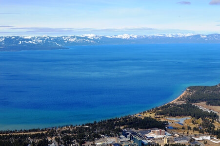 Overview Scenic landscape of Lake Tahoe, Nevada photo