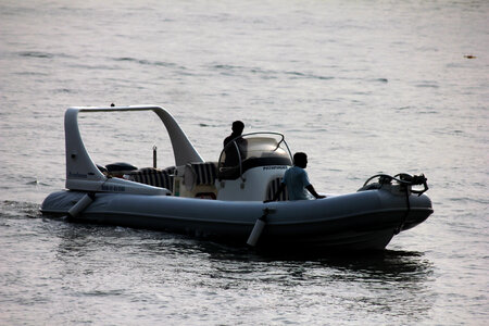 Motor Boat In Sea photo