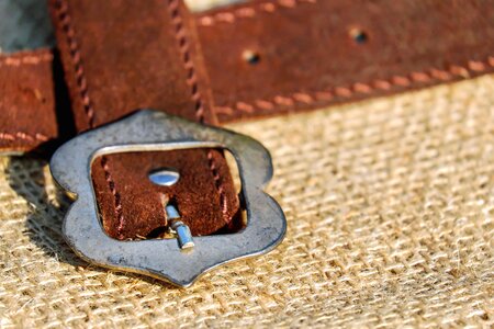 Belt buckle detail photo