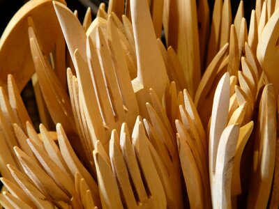Cutlery wood kitchen cutlery photo