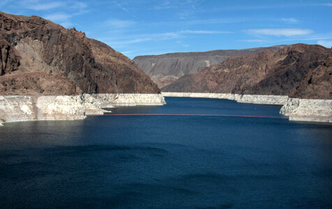 View of Lake Mead landscape in Nevada photo
