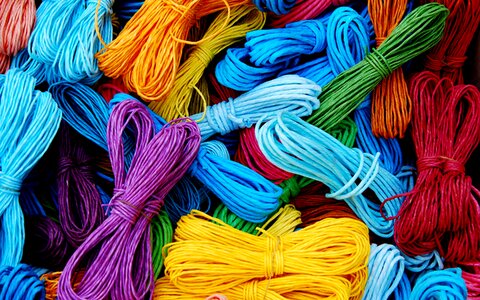 Colors rope fiber photo