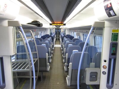 Standard class interior aboard Southeastern Highspeed train photo