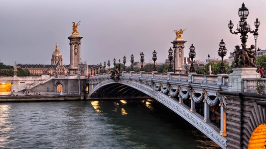 France pont alexander iii water photo